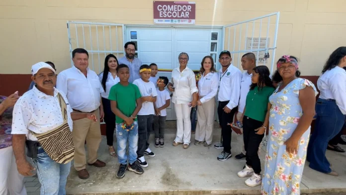 Comedor escolar renovado por la Fundación Banasan en Guamachito
